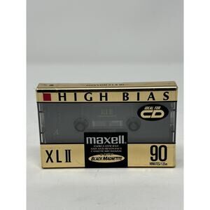 Sealed New Maxell XL-II 90-minute Blank Audio Cassette High Bias